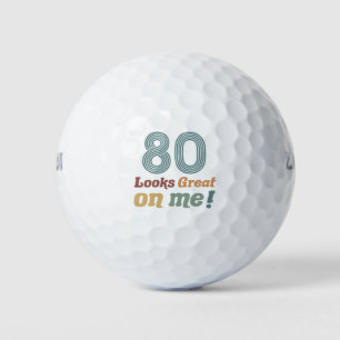 Grappige Vintage 80ste verjaardag Golfballen