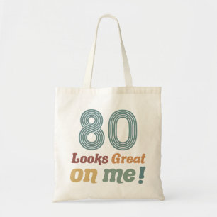 Grappige Vintage 80ste verjaardag Tote Bag