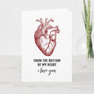 Grappige Vintage Anatomische Valentijnsdag  Feestdagen Kaart
