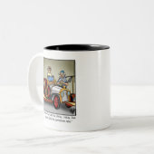 Grappige Vintage Auto Humor Koffie Mok Gift (Voorkant links)