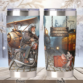 Grappige Vintage Beste Opa Ooit Geïsoleerde Drinkbeker