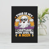 Grappige Vintage Boo  Kaart (Staand voorkant)