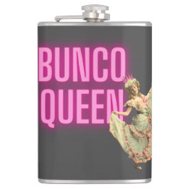 Grappige Vintage Bunco Koningin  Heupfles