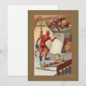 Grappige Vintage Custom Halloween Kunst Feestdagenkaart (Voorkant / Achterkant)
