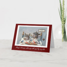 Grappige Vintage Dierlijke Valentijnsdag Feestdagen Kaart