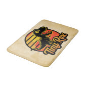 Grappige Vintage Dinosaur Trex bij Zonsondergang K Badmat (Gekanteld)