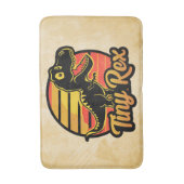 Grappige Vintage Dinosaur Trex bij Zonsondergang K Badmat (Voorkant Verticaal)