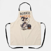 Grappige Vintage Eend Heks Halloween Schort (Voorkant)