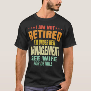 Grappige Vintage Gepensioneerd Onder Nieuwe Leidin T-shirt