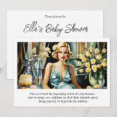 Grappige Vintage Glam Art Deco Kaart (Voorkant / Achterkant)