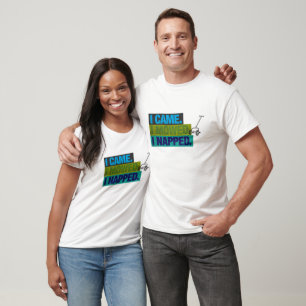 Grappige vintage grasmaaier maaide grap voor vader t-shirt