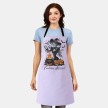 Grappige Vintage Heksenketel Gezegende Halloween