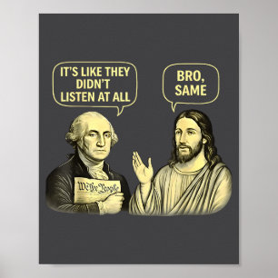 Grappige Vintage Het Is Alsof Ze Helemaal Niet Gel Poster