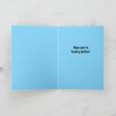 Grappige vintage hond verpleegster patiënt met keg kaart (Binnen)