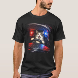 Grappige Vintage Kat Meme Retro Ontspoorde Kat Lan T-shirt