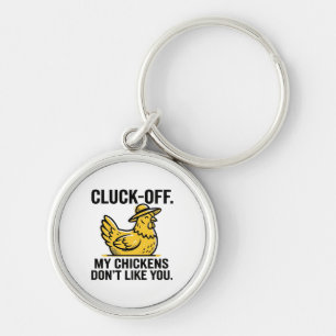 Grappige Vintage Kip Uitdaging Kippenliefhebber Mi Sleutelhanger