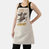 Grappige vintage kruipende country Halloween Schort (Insitu)