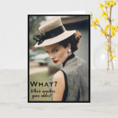 Grappige vintage mode BFF verjaardagskaart Kaart (Gele Bloem)