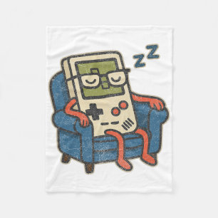 Grappige Vintage Oude Gamer Retro Videogame Oude G Fleece Deken