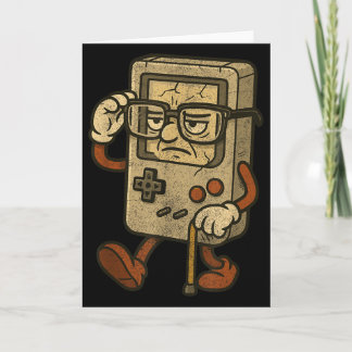 Grappige Vintage Oude Gamer Retro Videogame Oude G Kaart
