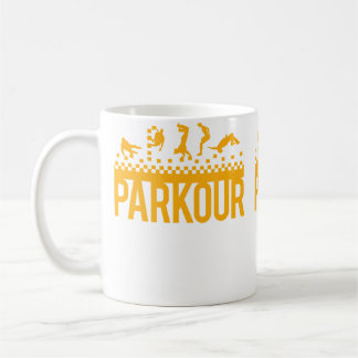 Grappige Vintage Parkour Hardlopen Kerstcadeau Kin Koffiemok