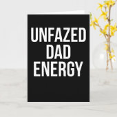 Grappige Vintage Retro Onverstoorbare Vader Energi Kaart (Gele Bloem)