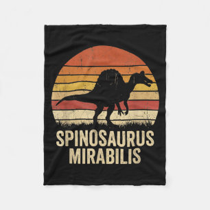 Grappige vintage spinosaurus dinosaurus spinosauru fleece deken