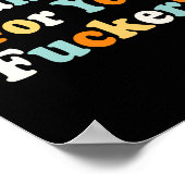 Grappige Vintage-stijl Tops Quote Poster (Hoek)
