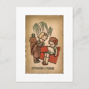 Grappige Vintage Tandarts Cartoon Het Is Oren Denk Briefkaart