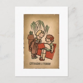 Grappige Vintage Tandarts Cartoon Het Is Oren Denk Briefkaart