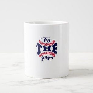 Grappige Vintage Tis The Season Honkbal Is Mijn Fa Grote Koffiekop
