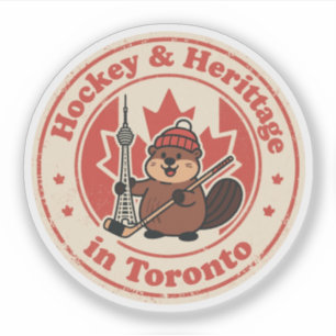 Grappige Vintage Toronto Beaver Hockey Retro Sticker