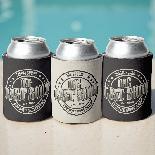 Grappige Vintage Typografie Bruidsjonker Bachelorf Blikjeskoeler