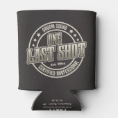 Grappige Vintage Typografie Bruidsjonker Bachelorf Blikjeskoeler (Achterkant)