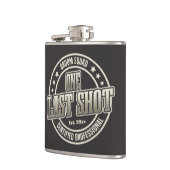 Grappige vintage typografie bruidsjonker vrijgezel heupfles (Links)