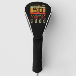 Grappige vintage verjaardag met aangepast nummer v golfheadcover