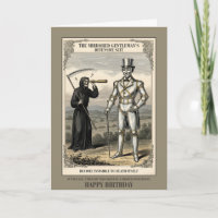 Grappige Vintage Verjaardagskaart voor Oudere Mens