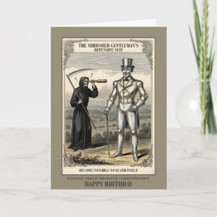Grappige Vintage Verjaardagskaart voor Oudere Mens Kaart
