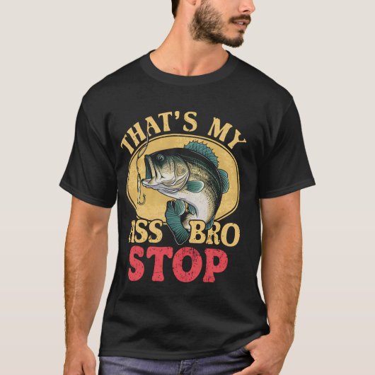 Grappige vintage visgrappen t-shirt (Voorkant)