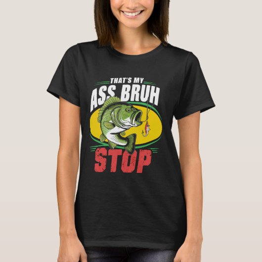 Grappige vintage visgrappen t-shirt (Voorkant)