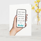 Grappige Vinted Verjaardag Kaart voor vrienden en  (Gele Bloem)