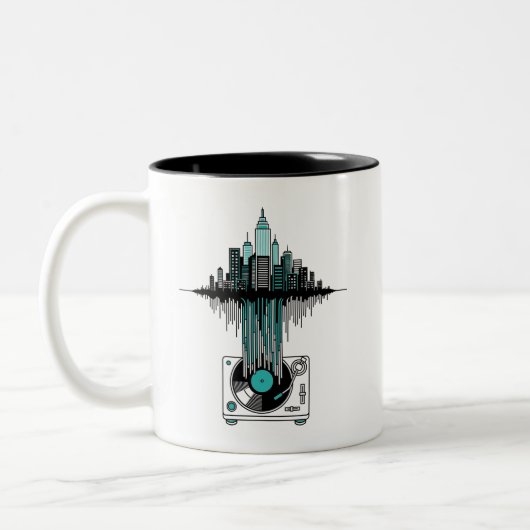 Grappige Vinyl Record Collector | Mok voor muziekl (Links)