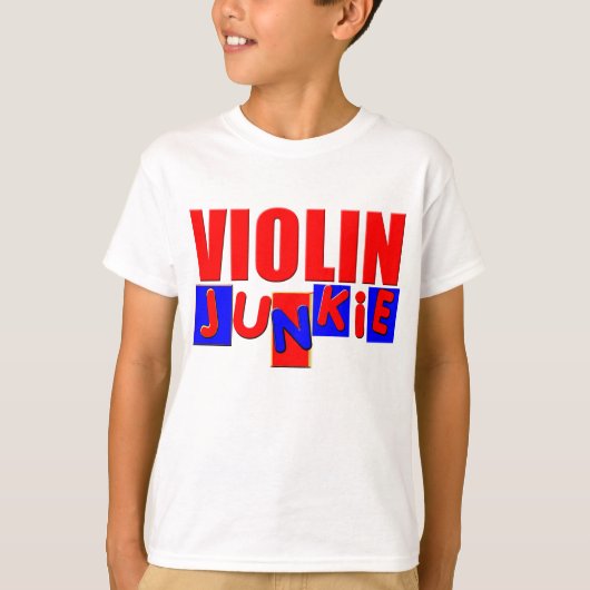Grappige Viool T-shirt (Voorkant)
