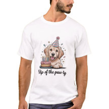 Grappige "VIP van het Poes-festijn" Hond Verjaarda