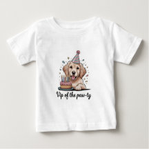 Grappige "VIP van het Poes-ie feest" Hond Verjaard