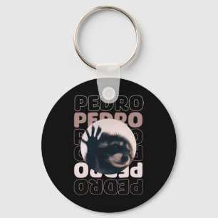 Grappige Viral Pedro Dancing Raccoon Meme Pedro Sleutelhanger