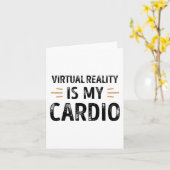 Grappige Virtual Reality is mijn Cardio - vr Cadea Kaart (Gele Bloem)