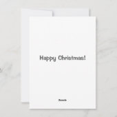 Grappige Virtuele Knuffels Prosecco Vrouw Kerstmis Feestdagenkaart (Achterkant)