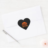 Grappige virtuele leraar hart sticker (Envelop)