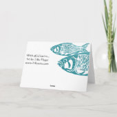 Grappige vis dankbaarheid groeten dank u kaarten (Achterkant)